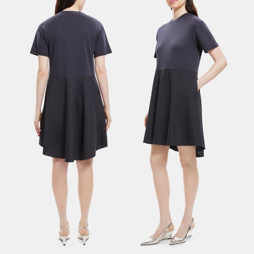Theory Dark Gray Midi Dress - Picture 2 of 11